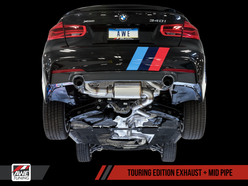 AWE Tuning BMW F3X 340i Touring Edition Axle Back Exhaust