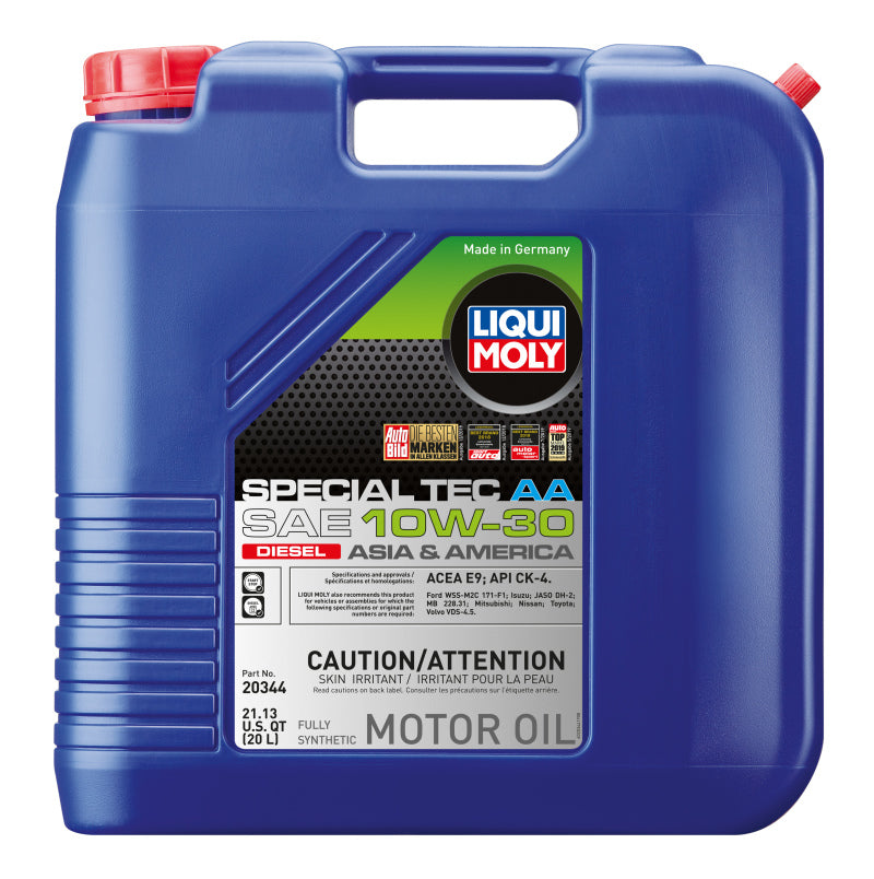 LIQUI MOLY 20L Special Tec AA Motor Oil SAE 10W30 Diesel – Hobby Shop Garage