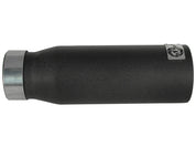 aFe MACHForce XP Exhausts Tips SS-304 EXH Tip 3in x 4Out x 12L Bolt-On (blk)