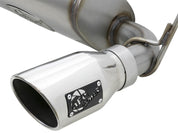 aFe Rebel Series 2.5in 409 SS Axle-Back Exhaust w/Polished Tips 07+ Jeep Wrangler (JK) V6 3.6L/3.8L