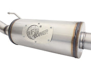 aFe MACHForce XP 2-1/2in SS-409 Cat-Back Exhausts w/ 18in Muffler 07-17 Jeep Wrangler V6-3.6L