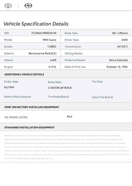 1994 Toyota Supra Turbo