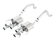 Borla 15 Chevy Corvette C7 ZO6 6.2L w/o AFM w/ NPP ATAK Quad RD RL IC Tips Center Rear Exit Exhaust