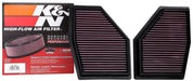 K&N 2020 BMW M550i 4.4L V8 Replacement Air Filter (2 Per Box)
