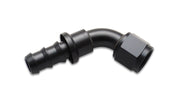 Vibrant Push-On 60 Degree Hose End Elbow Fitting Size -10AN