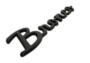 Ford Racing 2021+ Bronco Classic Script Fender Badges - Matte Black (Pair)