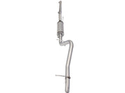 aFe MACHForce XP 2-1/2in SS-409 Cat-Back Exhausts w/ 18in Muffler 07-17 Jeep Wrangler V6-3.6L