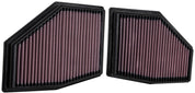 K&N 2020 BMW M550i 4.4L V8 Replacement Air Filter (2 Per Box)