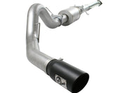 aFe Atlas Exhaust 4in Aluminized Cat-Back w/ 304 SS Black Tip 11-13 Ford F-150 EcoBoost V6 3.5L (tt)