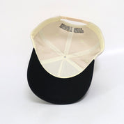 The Classic Snapback - Black & Crème