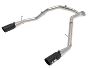 aFe Large Bore-HD 3 IN 409 Stainless Steel DPF-Back Exhaust System w/Black Tip RAM 1500 20-21 V6-3.0
