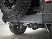 aFe Rebel Series 2.5in 409 SS Axle-Back Exhaust w/Polished Tips 07+ Jeep Wrangler (JK) V6 3.6L/3.8L