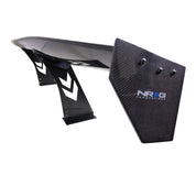 NRG Carbon Fiber Spoiler - Universal (69in.) w/NRG Logo / Stand Cut Out / Large Side Plate