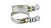 Vibrant SS T-Bolt Clamps Pack of 2 Size Range: 5.28in to 5.58in OD For use w/ 5in ID Coupling