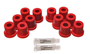 Energy Suspension 81-89 Toyota FJ40/FJ60 Landcruiser 2/4WD Red Front Leaf Spring Bushing (Set of 12)