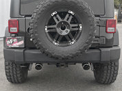 aFe Rebel Series 2.5in 409 SS Axle-Back Exhaust w/Polished Tips 07+ Jeep Wrangler (JK) V6 3.6L/3.8L