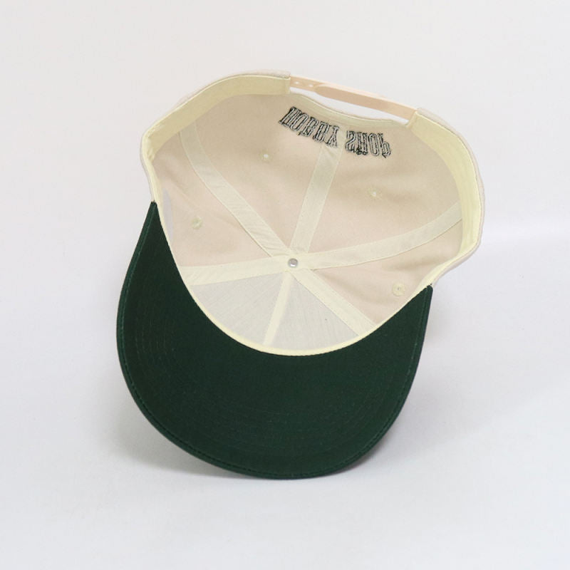 The Racing Team Snapback - Green & Crème