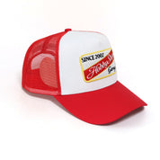 The Vintage Patch Snapback - Red & White