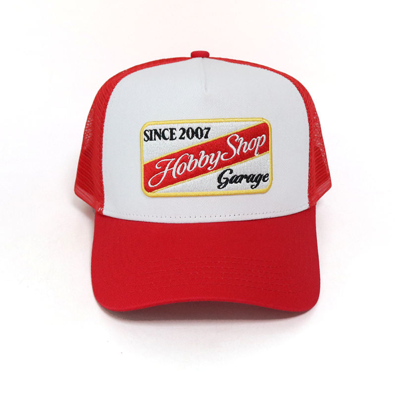 The Vintage Patch Snapback - Red & White