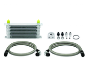 Mishimoto Universal 10 Row Oil Cooler Kit (Metal Braided Lines)