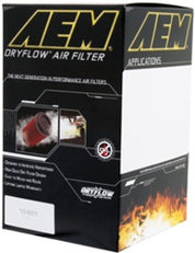 AEM DryFlow Air Filter - Round 2.75in ID x 6.25in OD x 8.25in H fits 2007-2014 Ford/Volvo