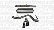 Corsa 14-19 GMC Sierra/Chevy Silv 1500 Crew Cab/Short Bed 5.3L V8 Black Sport Single Side CB Exhaust