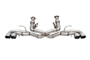 Corsa 2020-25 Corvette C8 3in Xtreme Cat-Back Exhaust 4.5in Pol Quad Tips - Deletes stock AFM Valve