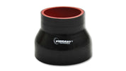 Vibrant Silicone Reducer Coupler 4.50in ID x 3.00in ID x 3.00in Long - Black