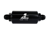 Aeromotive In-Line Filter - AN -10 size Male - 10 Micron Microglass Element - Bright-Dip Black