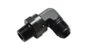 Vibrant -4AN to 1/8in NPT Male Swivel 90 Degree Adapter Fitting