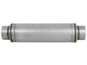 aFe ATLAS Aluminized Steel Muffler 5in Center/Center 24in L x 7in Diameter - Round Body