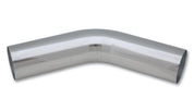 Vibrant 3in O.D. Universal Aluminum Tubing (45 degree bend) - Polished