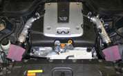 K&N 07-08 G35 Dual Silver Typhoon Short Ram Intakes