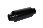 Aeromotive In-Line Filter 10AN 10 Micron Microglass Element Bright-Dip Black 2in OD