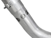 aFe Atlas Exhaust 4in DPF-Back Exhaust Aluminized Steel Polished Tip 11-14 ford Diesel Truck V8-6.7L