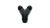 Vibrant -4AN x -4AN x -4AN Y-Adapter Fitting - Aluminum