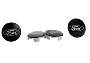 Ford Racing Ford Truck/SUV Black And Chrome Wheel Center Cap Kit