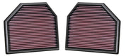 K&N Replacement Air Filter for 11-14 BMW M5/M6 4.4L V8 / 2015 M4/M3 3.0L I6  (2 per box)