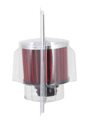 K&N Rubber Base Chrome Top Push-In Crankcase Vent Filter 3in OD x 2-1/2in H.