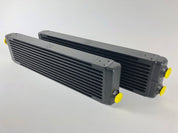 CSF Universal Dual-Pass Oil Cooler (RS Style) - M22 x 1.5 - 24in L x 5.75in H x 2.16in W
