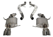 Corsa 2008-2012 BMW M3 Convertible E93 Polished Sport Cat-Back Exhaust
