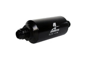 Aeromotive In-Line Filter - AN -10 size Male - 10 Micron Microglass Element - Bright-Dip Black