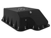 aFe Transmission Pan (Black); Ford Diesel Trucks 03-10 V8-6.0/6.4L (td)
