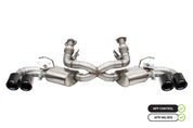 Corsa 20-25 Chevrolet Corvette C8 RWD 3in Valved Cat-Back w/AFM w/4.5in Carbon Fiber Black PVD Tips