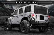 MagnaFlow 07-17 Jeep Wrangler JK 3.8/3.6L Dual Split Rear Exit Black Axle-Back Exhaust