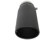 aFe Power MACH Force-Xp 5in In x 6in Out x 15in L Bolt-On 409 SS Exhaust Tip - Black