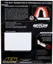 AEM 11 Jeep Grand Cherokee / 11 Durango 9.625in O/S L x 8.875in O/S W x 2.375in H DryFlow Air Filter