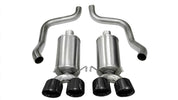 Corsa 2009-2013 Xtreme Axle-Back Exhaust w/Dual Black 3.5in Tips 09-13 Chevrolet Corvette C6 6.2L V8