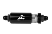 Aeromotive In-Line Filter - (AN-10) 100 Micron Stainless Steel Element Black Anodize Finish
