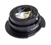 NRG Quick Release Kit Gen 2.5 - Black / Black Ring w/Finger Grooves